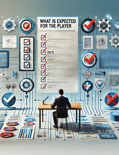 खिलाड़ी से क्या अपेक्षा की जाती है?