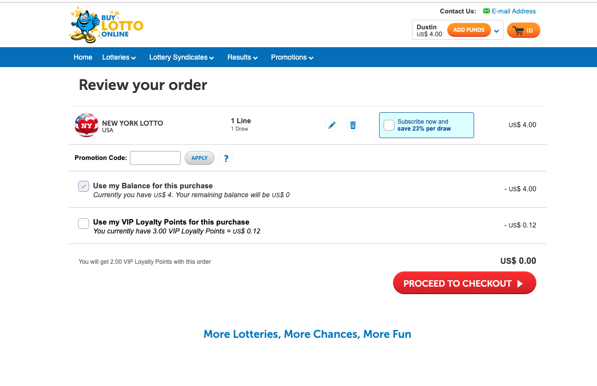 परकेस-न्यूयॉर्क-लोट्टो