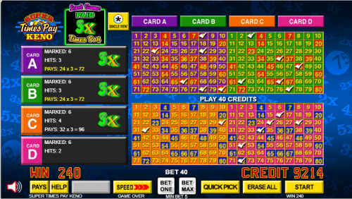 सुपर टाइम्स पे केनो उदाहरण