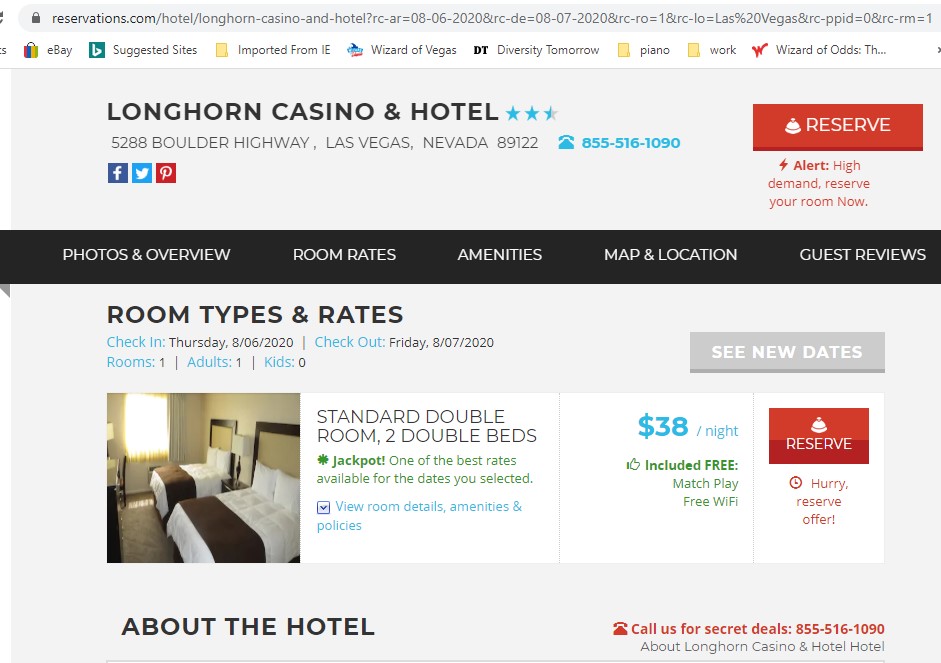 Reservations.com - 38 डॉलर का कमरा