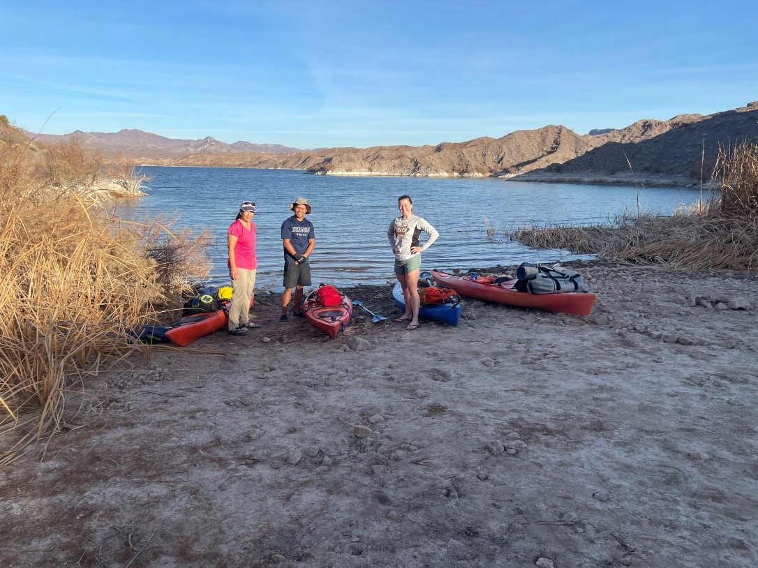 कैंपसाइट - नेल्सन लैंडिंग से कुछ मील दक्षिण में