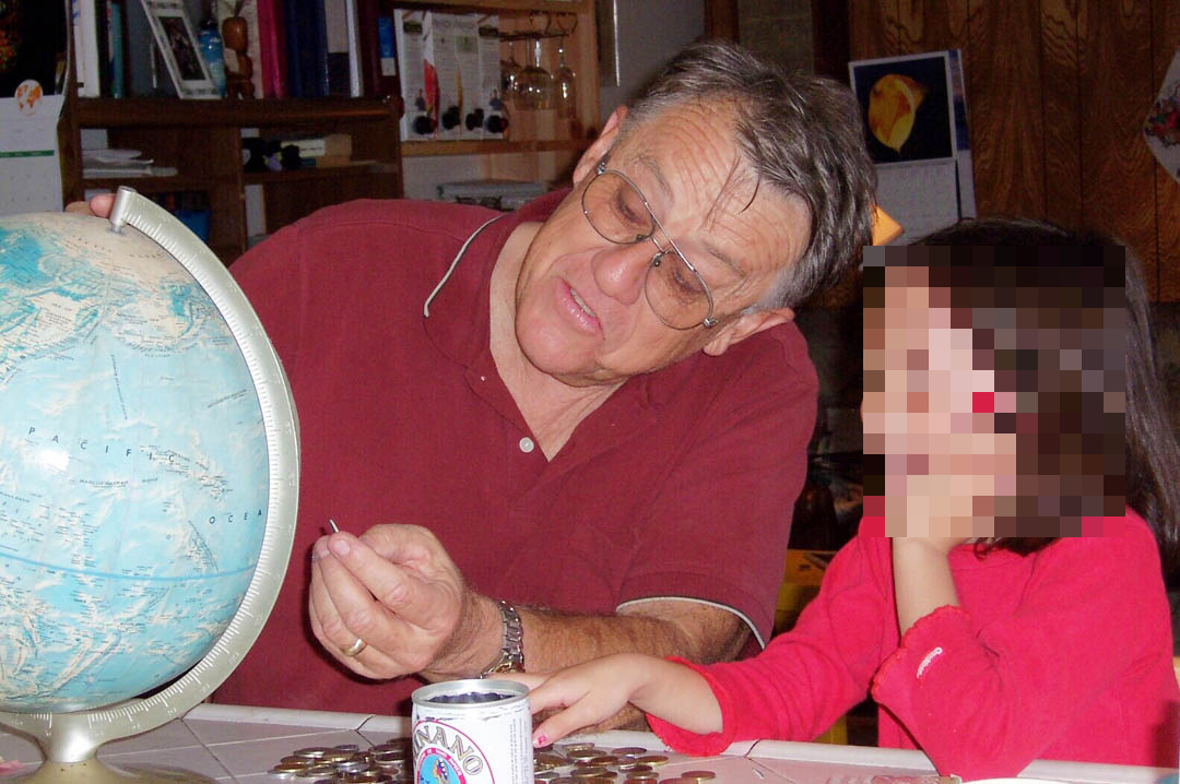 मेरे पिता मेरी बड़ी बेटी के साथ