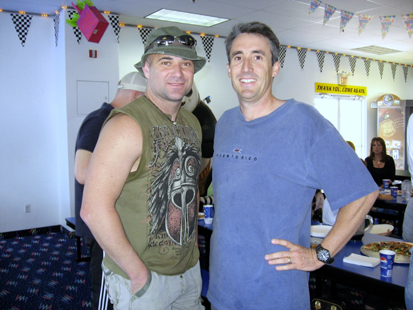 लास वेगास में मिनी ग्रांड प्रिक्स में आंद्रे अगासी के साथ