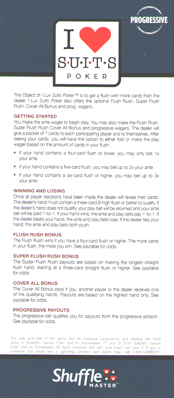 मुझे सूट रैक कार्ड पसंद है