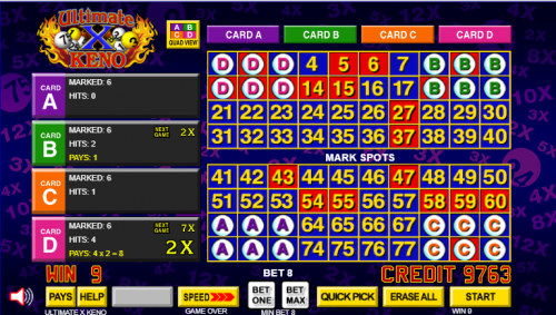 अल्टीमेट x केनो उदाहरण 1